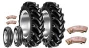 12.4 X 36 & 600 x 16 Tyre Set with tubes BKT